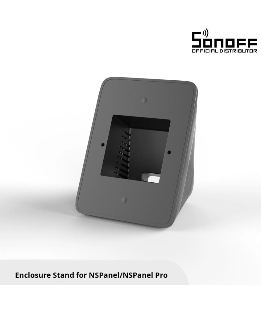 GloboStar® 80075 SONOFF StandB Enclosure Stand for NSPanel Pro or NSPanel Black - Βάση για NSPanel Pro η NSPanel Μαύρο
